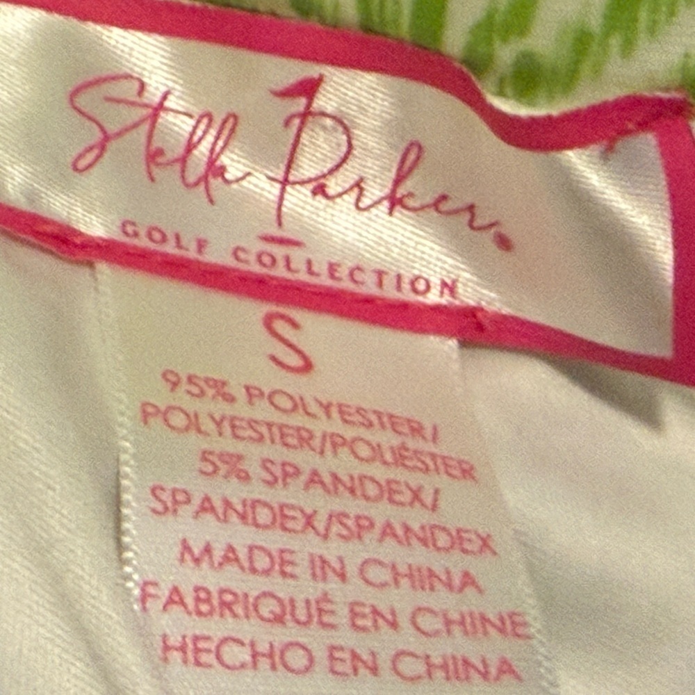 Stella Parker Golf Collection Green and Pink Patterned Women's Skirt - Picture 6 of 6